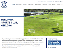 Tablet Screenshot of bellparksportsclub.com.au